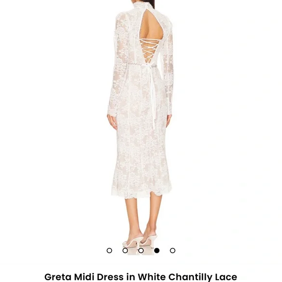 V Chapman Greta Lace Midi Dress - Picture 4 of 10